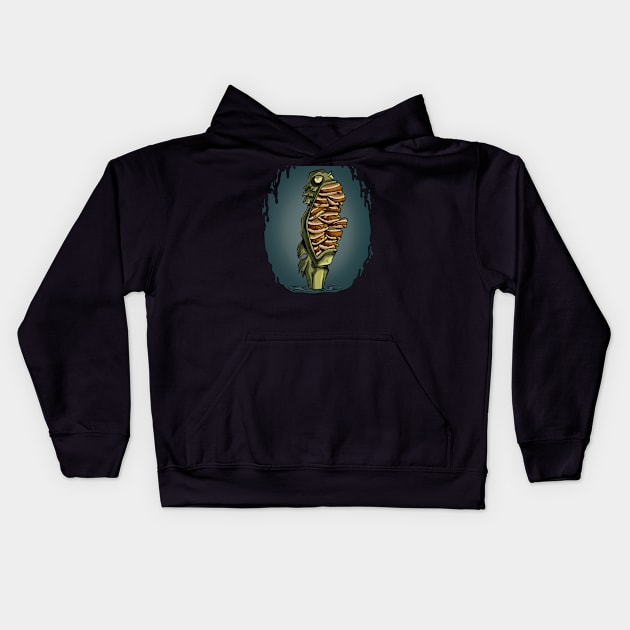 Filet o' Swamp Creature Kids Hoodie by westinchurch